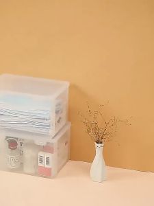 Transparent Mask Storage Box Dust-proof Sealed Large-Capacity Box Household Sundries Storage Box
