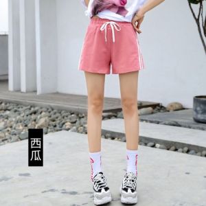 Quần short thể thao hai sọc lưng thun phong cách Hàn Quốc mùa hè dành cho bạn nữ chất thun coton co giản T&T_store08