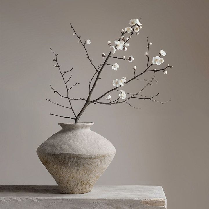 Retro Ceramic Flower Vase Chinese Style Large Flower Bottle