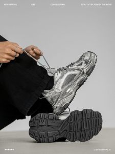 Observer Brand Dad Shoes Mens Thick Bottom Heightening Autumn Winter Fleece Lined Versatile Couple Sports Retro Casual Mens Shoes