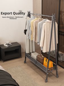 youqin | Aluminum Mobile Height-Adjustable Clothes Rack