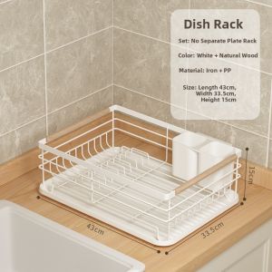 Kitchen Draining Rack Storage for Plates and Bowls