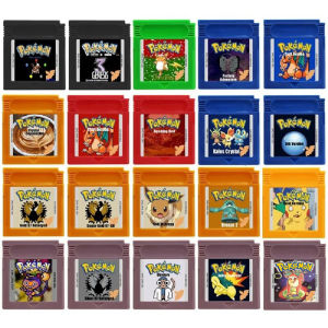 Bandai | Pokemon Christmas GBC Game Cartridge 16 Bit Video Game Console Card Super Gold 97 GB Dark Energy English Language for GBC/GBA