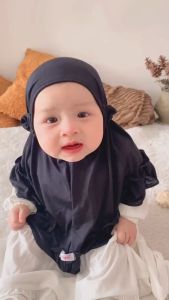 Zaujah Kerudung Bayi Carla Lucu 0-6 Bulan Terbaru