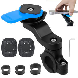 Motorcycle Handlebar Mount Universal Bike Phone Holder MTB Phone Holder Detachable & Universal 360° Rotatable