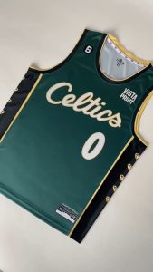Jersey Jayson Tatum Boston Celtics 0 HIJAU GREEN CITY 2022 2023 - Swingman Bola Basket NBA Baju Kaos T-Shirt Tshirt Atasan Costum Kostum
