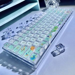 【Keycap Only】Future City Double layer keycap 84 Keys XDA Profile 6.25U Spacebar Suitable For 84 key mechanical keyboard