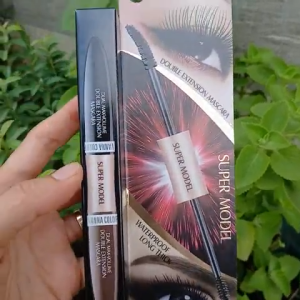 Mascara Hai Đầu Nối Mi Sivanna Colors Super Model Waterproof Long Thick Đen và Nâu 75GRAM