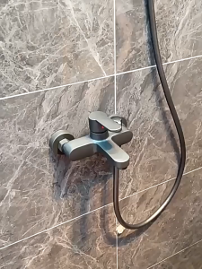 Sincecu Elegant Wall-Mounted Shower Faucet Set - Dual Control Anti-Rust Brass Hot & Cold Mixer