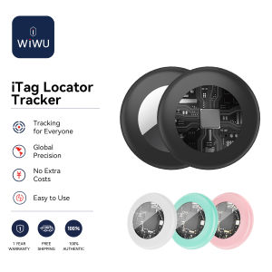WIWU ITag Tracker-ความปลอดภัยของเด็กและผู้สูงอายุเครื่องบอกตำแหน่งรถยนต์ตำแหน่งที่แม่นยำทั่วโลกไม่ต้องใช้แอป