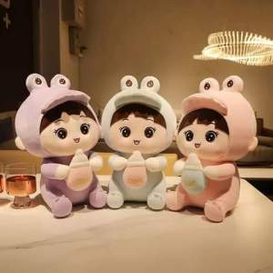 THÚ BÔNG BÚP BÊ ÔM SỮA GẤU BÔNG KHỦNG LONG VẢI MINISO MỀM MỊN 100% GÒN HÀNG VIỆT NAM