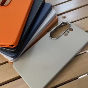 Slim Ecological Leather Phone Cover For Samsung Galaxy S26 S25 Ultra Plus Minimalist Magnetic Wireless Charging Shockproof Case