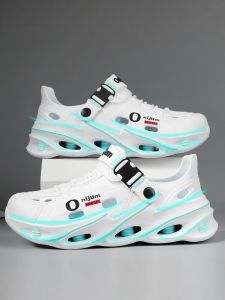 Casual Mens Summer Anti-Slip Odor-Resistant Beach Shoes Driving Sandals Full-Pack Slippers Breathable EVA Flat Heel Sandals