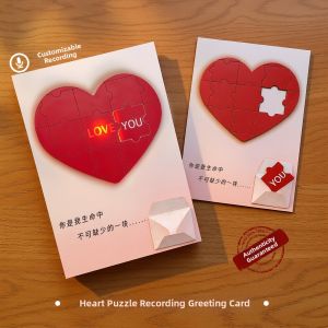 QIANNIANYIHOU | Recordable Light-up Secret Message Puzzle Card