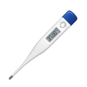 Household Indoor Medical 60s Measurement Baby Adult Oral Armpit Rectal Rigid Tip Thermometer Memory Beeper Fever Alarm Function