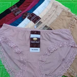 5 Quần Lót Nữ 30095 Su Gấm Viền Ren 45kg Đến 55Kg Mềm Mát Quyến Rũ Co Giãn Thoáng Khí MarketOnlie68