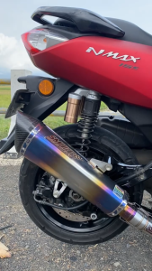 Knalpot Yamaha NMAX 155 Old/New ORI Smoke Muffler FullSistem Tipe ST-1 Full Ungu By Smoke Muffler