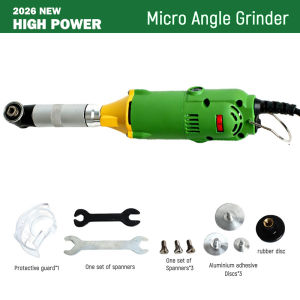 TUNGFULL 90 ° Ceramic Tile Beauty Sewing Tool Set 110V 220V Electric Straight Grinder 6 Gear Micro Angle Grinder Sander Polisher