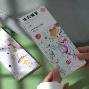 WATERCOLOR PAINTING BOOK SET buku mewarnai cat air anak lucu seru /Watercolour painting