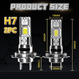 H7 9084 CSP CANBUS Plug and Play LED Headlight 1000000 LM 6000K White Light Lamp 1:1 Halogen Size Fog Light Diode Headlight Lamp