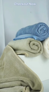 Kain Microfiber Face Hair Towel 400 gsm 30 x 70 cm Handuk Wajah Olahraga Antibakterial
