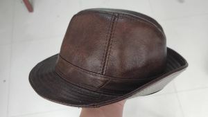 2024 musim luruh lelaki sebenar tulen kulit lembu atas topi lelaki fesyen topi musim sejuk hangat koboi baru 100% topi kulit lembu sebenar