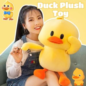 Little Yellow Duck Plush Toy Cute Cartoon Child Soothing Toy Soft Hugging Animal Doll Pillow Birthday Gift