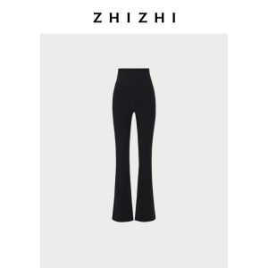 High Waist Yoga Pants Womens Spring New Style Long Leg Illusion ZhiZhi Jade Branch High Waist Flared Pants Elegant Style