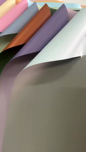 20 Lembar Flower Wrapping Paper Dua Warna Bi Color Kertas Buket Bunga Cellophane Double color kb6001