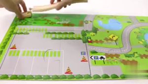 Đồ chơi lắp ráp mô hình giao thông bằng gỗ cỡ lớn với 40 chi tiết - Đồ chơi gỗ thông minh cho bé