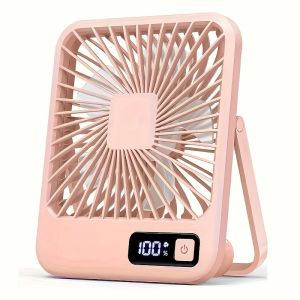 Portable USB Charging Desktop Fan 180° Adjustable Silent 5 Speed ​​Adjustment Ultra Quiet Fan Suitable for Home Office Camping