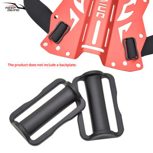 2pcs Plastic-steel Scuba Diving Belt Webbing  Keeper Fits 5cm Webbing Strong & Durable Adjustable Webbing Buckle BCD Accessories