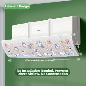 SIVASS | Air Conditioner Wind Deflector Universal Wall-Mounted No-Install Wind Guide