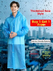 SUNSHINEWORLD | Heavy Rain Protection Long Disposable Raincoat for Adults and Kids