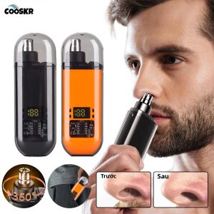 Máy Cắt Lông Mũi Điện Mini Cho Nam Sạc USB Cầm Tay Cắt Lông Mũi Lông Mày Lông Tai Tiện Dụng Khi Đi Du Lịch