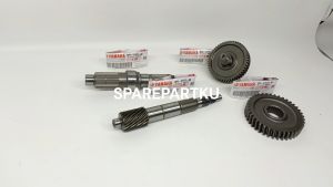 2PH 1 SET KOMPLIT GIGI RASIO MIO M3 / Z / S 125 / FINO FI 125 / X-RIDE / GIGI RASIO GARDAN MIO M3 / AS PULLY FINO FI / AS RODA BELAKANG X-RIDE / GEAR TRANSMISI RASIO KECIL / GIGI GARDAN / GIR PENGGERAK / GIR RASIO ASSY / GEAR COMP FINAL / SHAFT COUNT / B