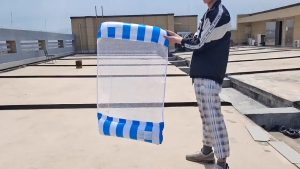 เปลลอยน้ำ เตียงลมลอยน้ำ เก้าอี้ที่นอนลอยน้ำ สระว่ายน้ำห่วงยางชายหาดสำหรับผู้ใหญ่ ห่วงยาง ว่ายน้ำ 120x70cm Floating Hammock Floating Chair-1