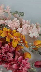 Bunga Delphinium Spring - bunga plastik artificial Snapdragon Imitasi  Oncidium / Cherry Blossom / Sakura untuk dekorasi rumah dekorasi kamar dan dekorasi Bunga Sedap malam pelaminan atau dekorasi wedding