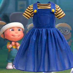 Kids Minion Themed Cosplay Dress