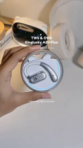 Tai nghe bluetooth KINYO A20 PLUS gồm 2 cặp tai nghe nhét tai và cài tai dock xoay chơi Pickleball chạy bộ thể thao