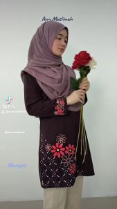 Premium Baju Tshirt Muslimah cotton (S-3XL) Cutting A | Ready Stock | baju wanita | pakaian perempuan | ann muslimah