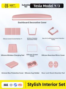 CO | Pink Central Control Panel Stickers for Interior Decoration