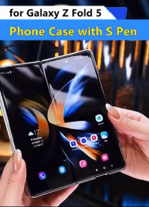 CHASA Case For Samsung Galaxy Z Fold 7 6 Fold7 Fold6 5G Armor Clear Electroplated With Stylus Slim S Pen Holder Magnetic Kick Stand Hard Full Protective HD Tempered Glass Hinge Cover Mewah Viral Premium Casing