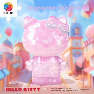 3D-JP | Bộ Ghép Hình 3D Trưng Bày Sanrio HelloKitty Quà Tặng