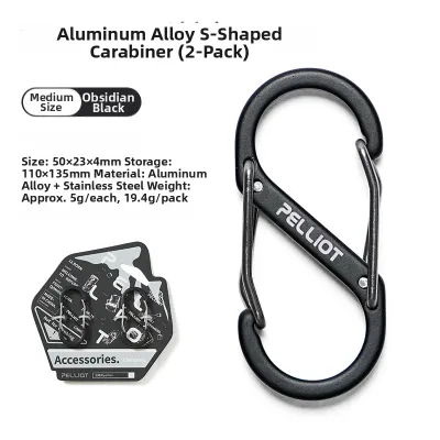 S-Shaped Clip for Camping Carabiner