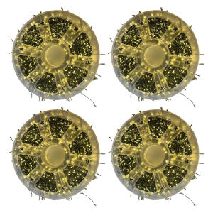 LED Cluster Fairy Lights with Remote Firecracker String Light Firecracker Copper Wire String for Window Wall Tree Decor