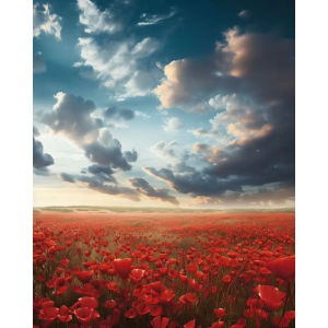 BILIBILI | Oil Painting By Numbers Flower Sea Scenery DIY Number Drawing Canvas Pictures By Numbers Home Decor Large Size