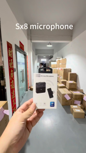 Mikrofon Clip On Wireless 2.4G Dual Mic HP & Kamera Plug & Play untuk Vlog Live Streaming