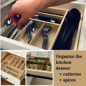 NEW PRODUCT ORGANIZER!! Wooden Tray 400mm x 355mm x 50mmH