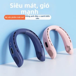 Quạt Cổ Cầm Tay Không Cánh USB Cỡ Nhỏ Cho Văn Phòng Và Ngoài Trời Quạt Không Khí Điều Hòa Không Khí Không Dây Có Dây